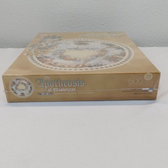Apotheosis of Washington 500 pc Jigsaw Puzzle 20" Round US Capitol Fresco NEW - Picture 3 of 6